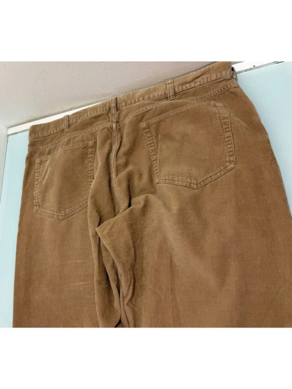J Crew Corduroy Pants Mens 38X32 Wide Leg Distressed Baggy Y2K Grunge Skater